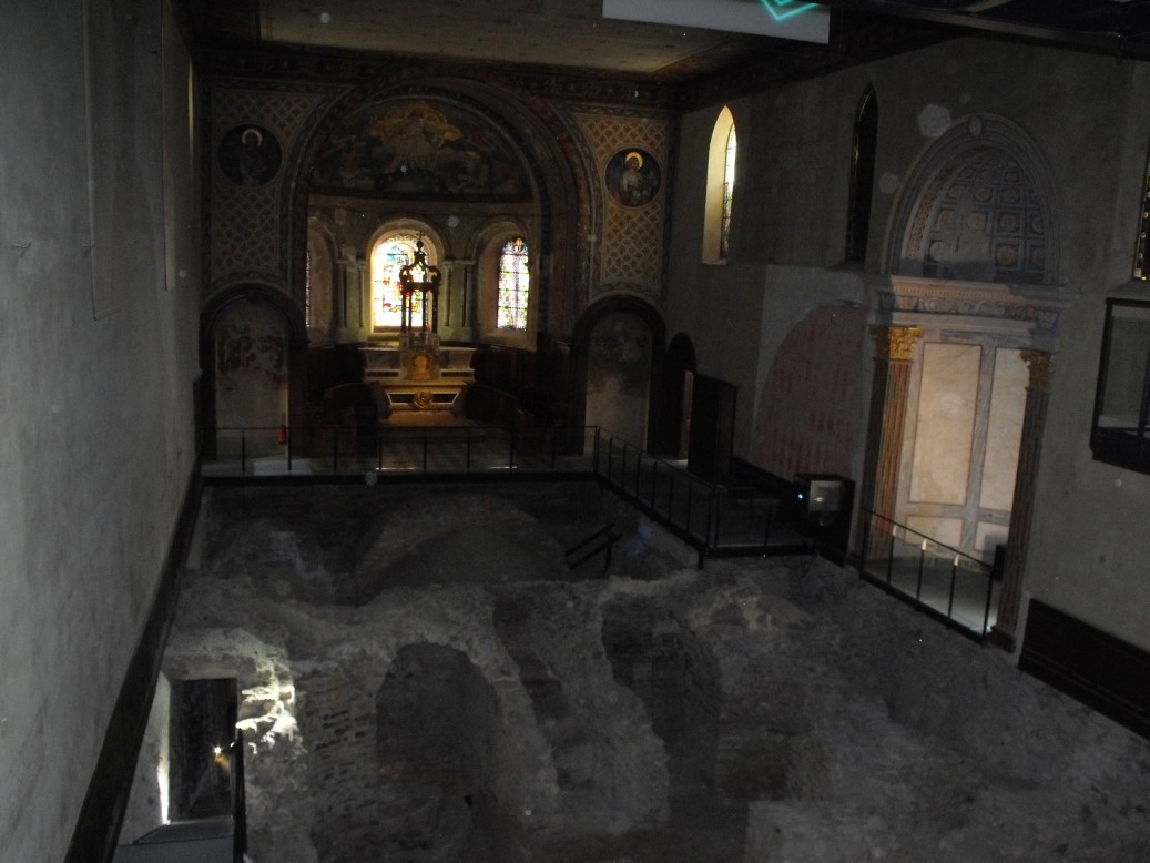 Muzeum archeologiczne - ruiny kościoła z 520 roku