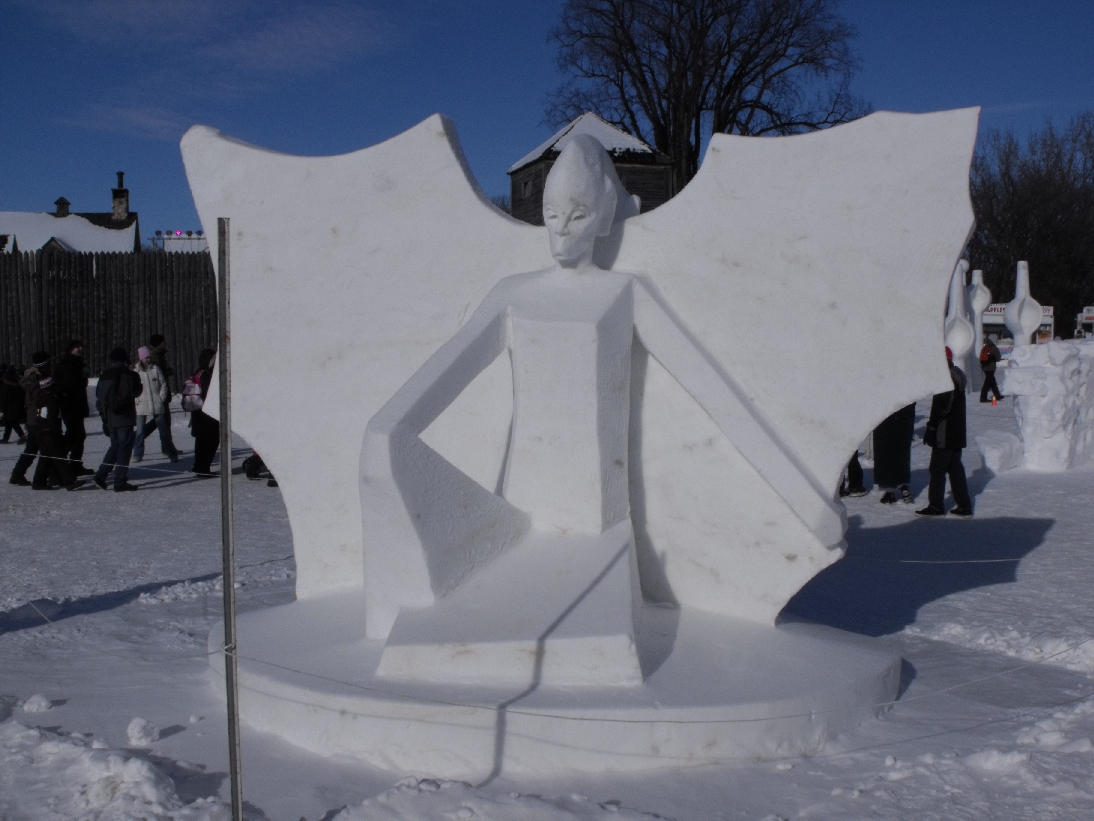 Festival du Voyageur - figury śnieżne