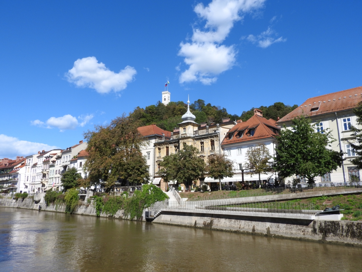 Lublana - nad rzeką Ljubljanicą