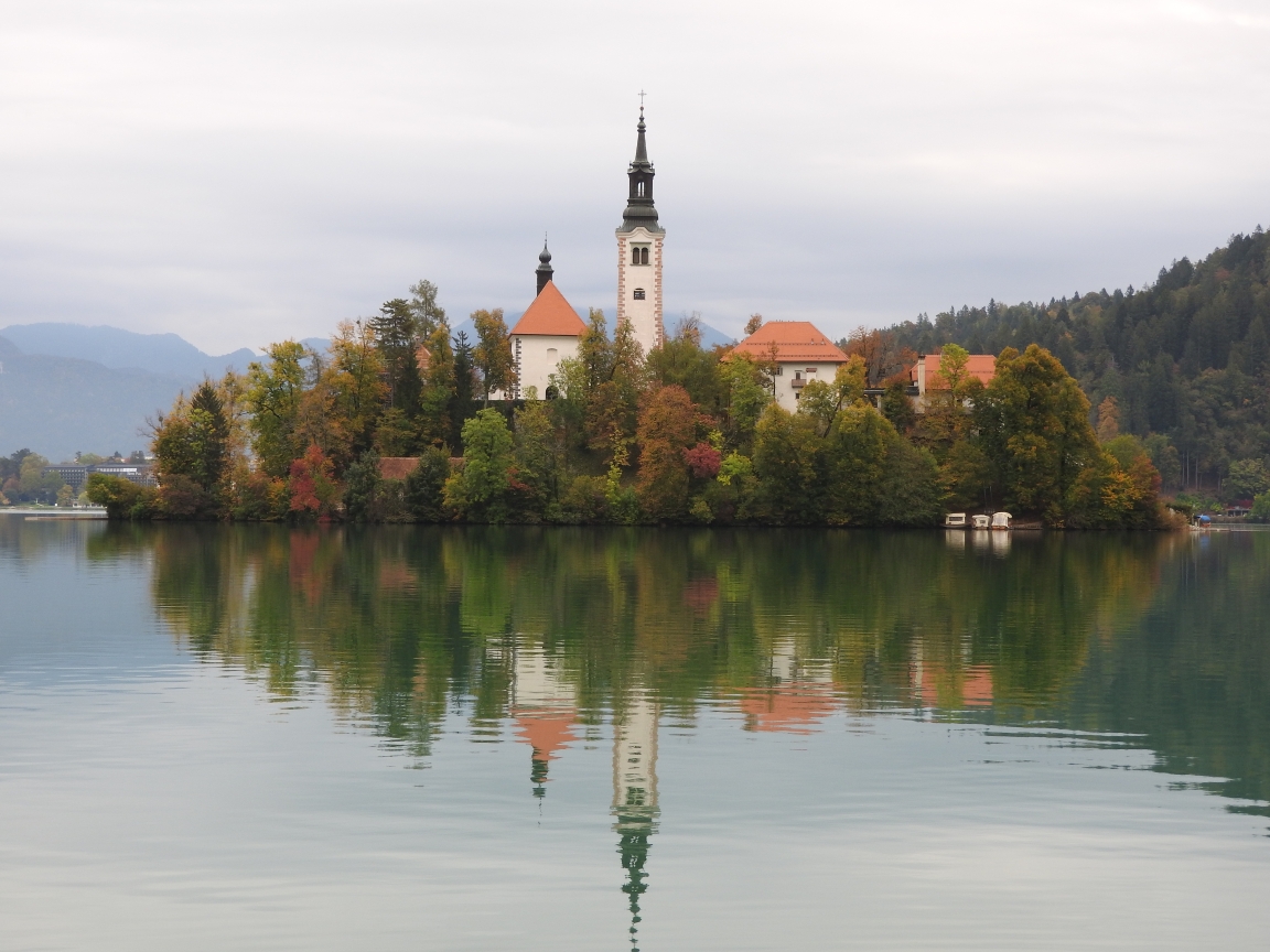 Jezioro Bled - wyspa z klasztorem