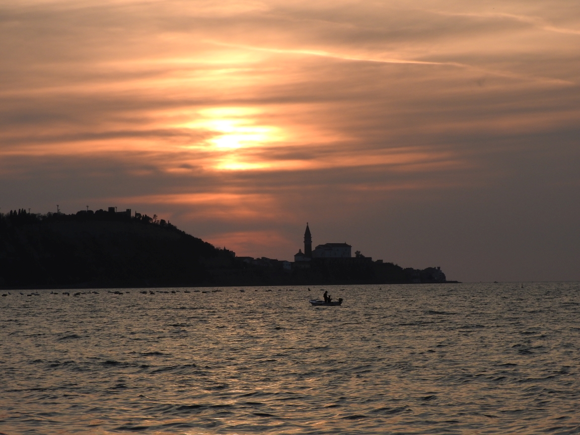 Strunjan - widok na Piran