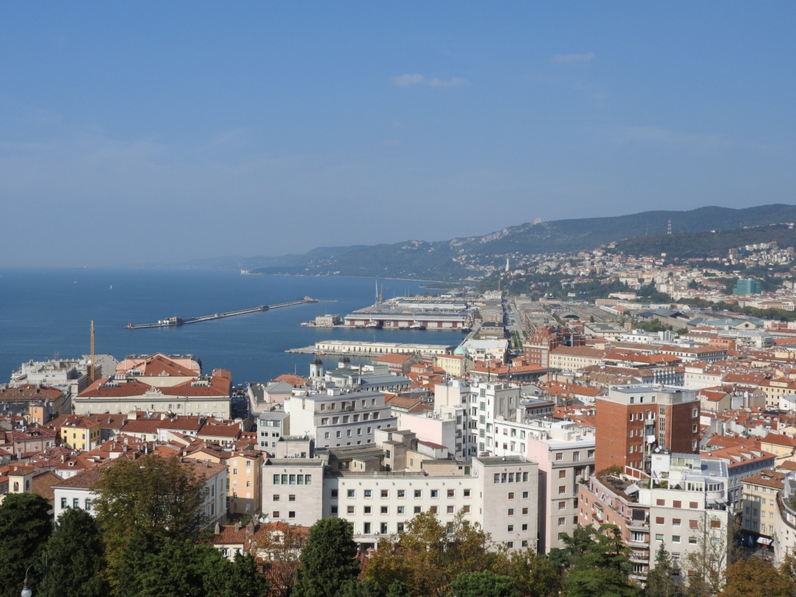 Triest - widok z zamku San Giusto